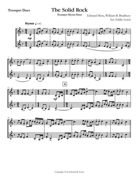 On Christ The Solid Rock I Stand Trumpet Duet Page 2