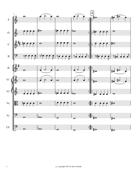 On Christmas Day String Quartet Page 2