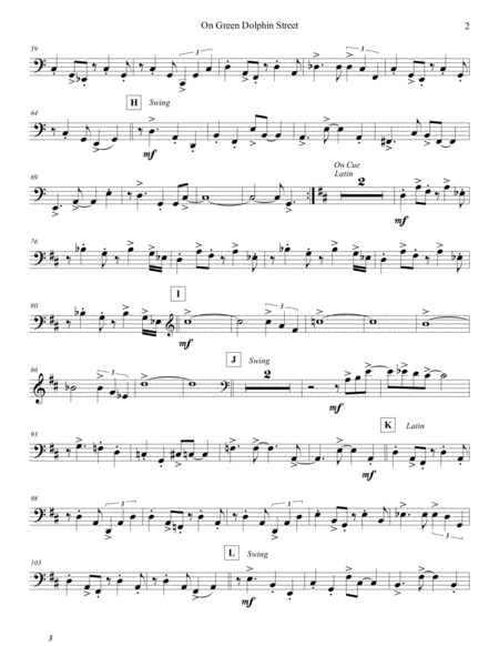 On Green Dolphin Street Cello Page 2