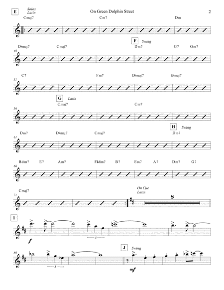 On Green Dolphin Street Violin 1 Page 2