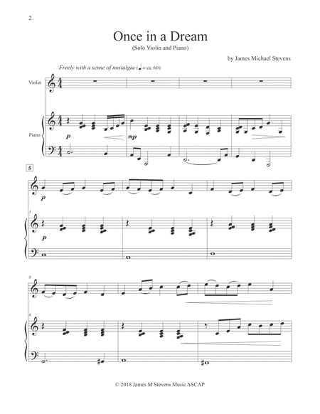 Once In A Dream Violin Piano Page 2