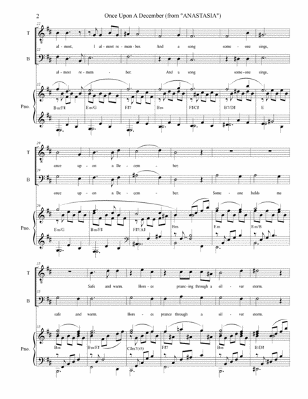 Once Upon A December Duet For Tenor And Bass Solo Page 2