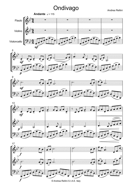 Ondivago Trio Flute Violin Cello Page 2