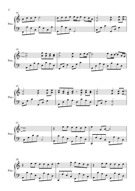 One Call Away C Major By Charlie Puth Piano Page 2