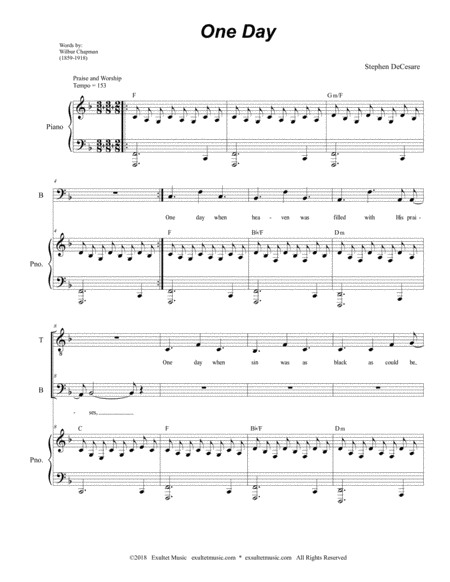 One Day For 2 Part Choir Tb Page 2