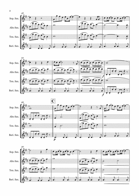 One Day Like This By Elbow Saxophone Quartet Satb Page 2