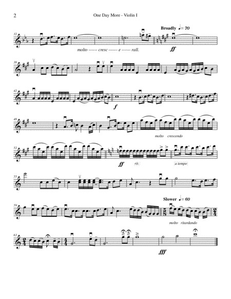 One Day More Le Miserables String Quartet Page 2