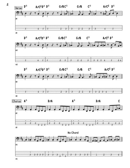 One Vision Bass Guitar Tab Page 2