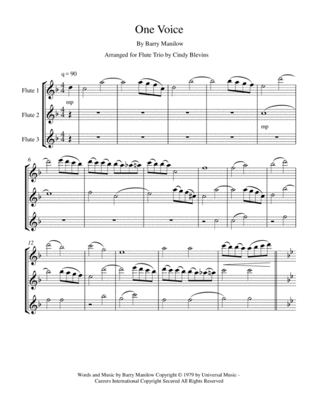 One Voice For Flute Trio Page 2