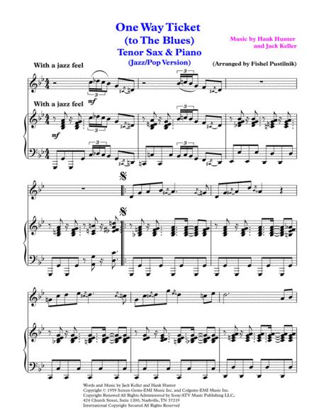 One Way Ticket To The Blues For Tenor Sax And Piano Video Page 2