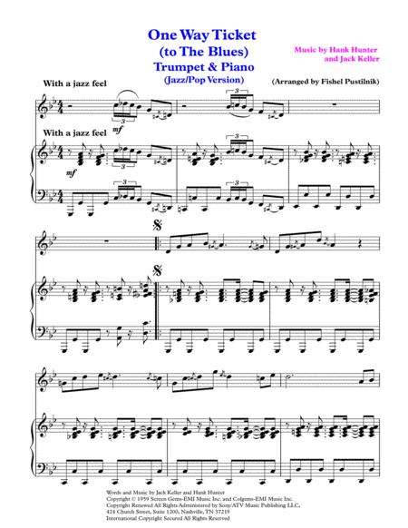 One Way Ticket To The Blues For Trumpet And Piano Video Page 2