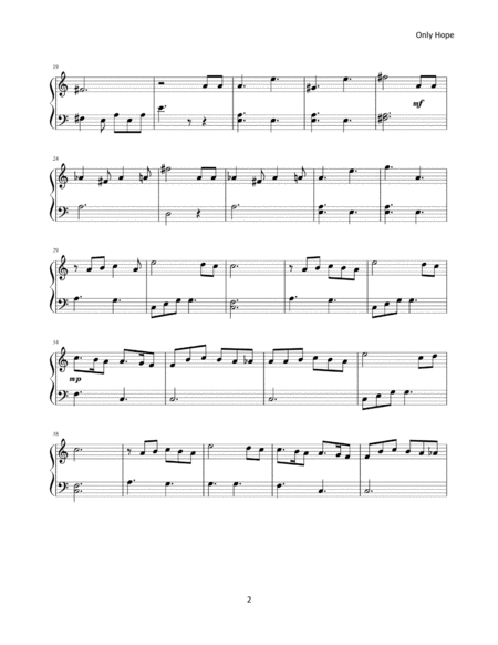 Only Hope For Piano Page 2