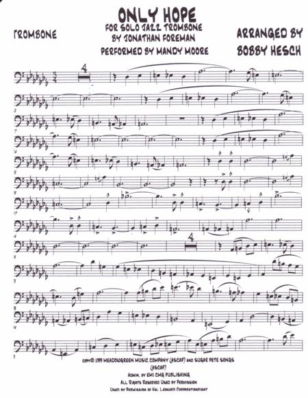 Only Hope For Solo Jazz Trombone Page 2