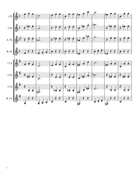 Oom Pah Pah Flute And Clarinet Quartet Combo Page 2