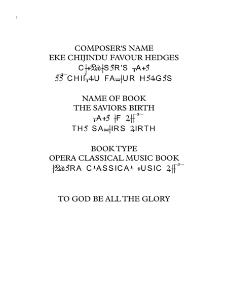 Opera For The Saviors Birth Page 2