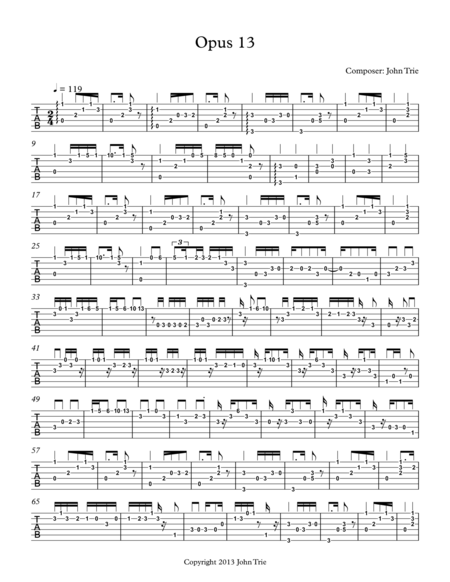 Opus 13 Tab Page 2