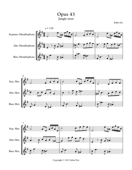 Opus 43 Jungle Strut Page 2