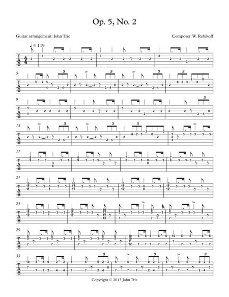 Opus 5 No 2 Tab Page 2