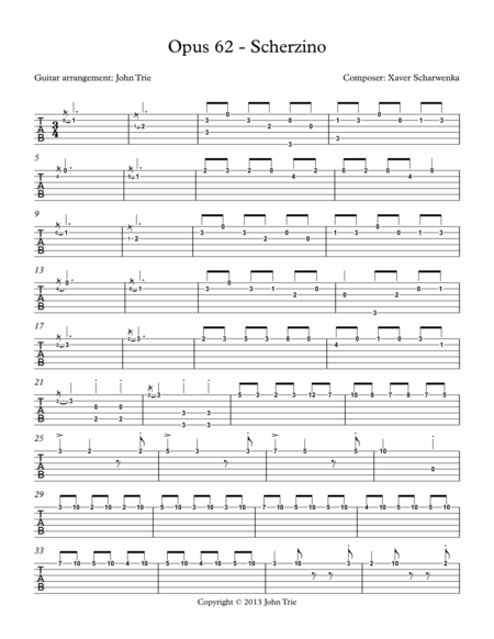 Opus 62 Scherzino Tab Page 2
