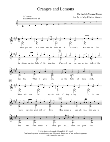 Oranges And Lemons 2 Octave Handbells Tone Chimes Or Hand Chimes Page 2