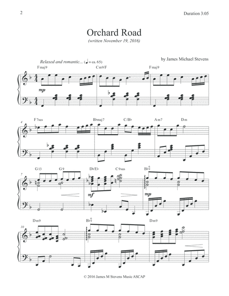 Orchard Grove Romantic Piano Page 2