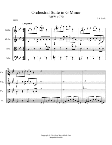 Orchestral Suite In G Minor No 5 Page 2