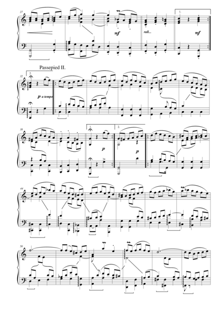 Orchestral Suite No 1 In C Major Bwv 1066 Vii Passepied I Ii Piano Solo Page 2