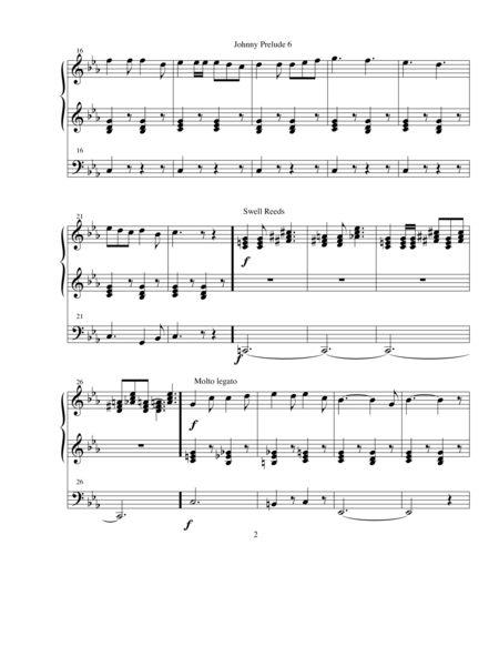 Organ Prelude 6 When Johnny Comes Marching Home Page 2