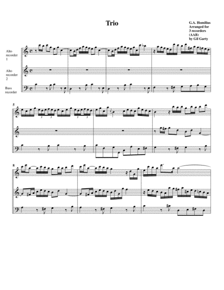 Organ Trio Arrangement For Recorders Page 2