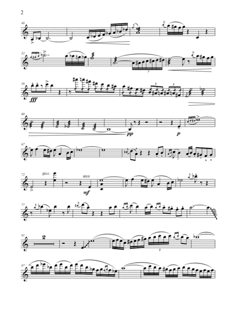 Oriental Tango For String Quartet Parts Page 2