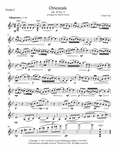 Orientale String Quartet For String Quartet Page 2