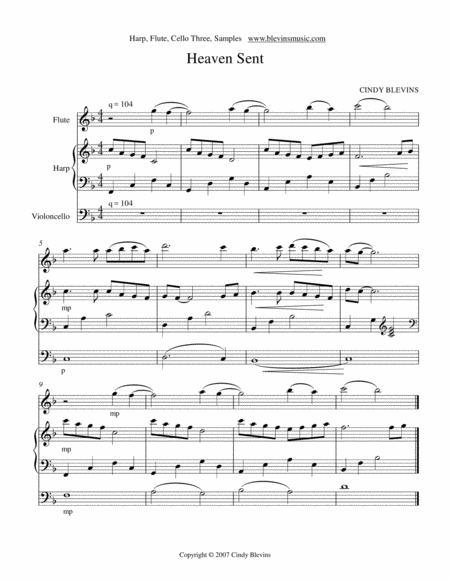 Original Music For Harp Flute And Cello Vol 3 Cello Optional Page 2