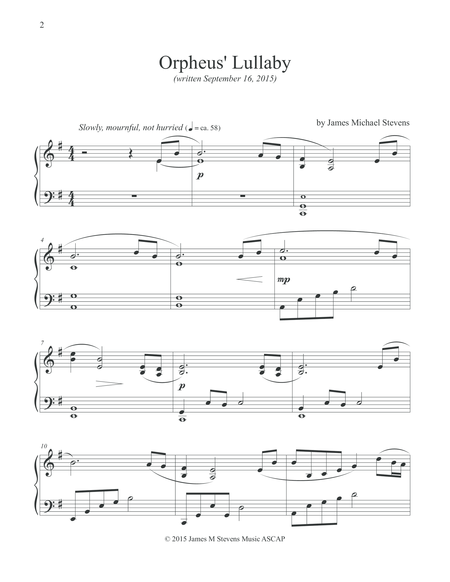 Orpheus Lullaby Page 2