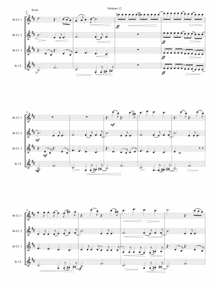 Ostinato 12 For Clarinet Quartet Page 2