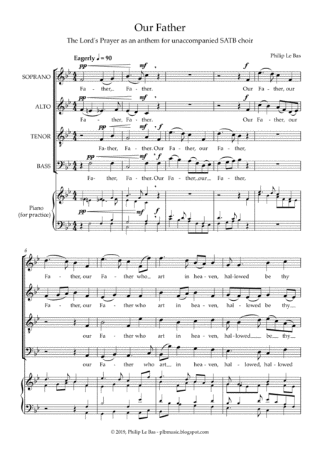 Our Father For Satb Choir Page 2