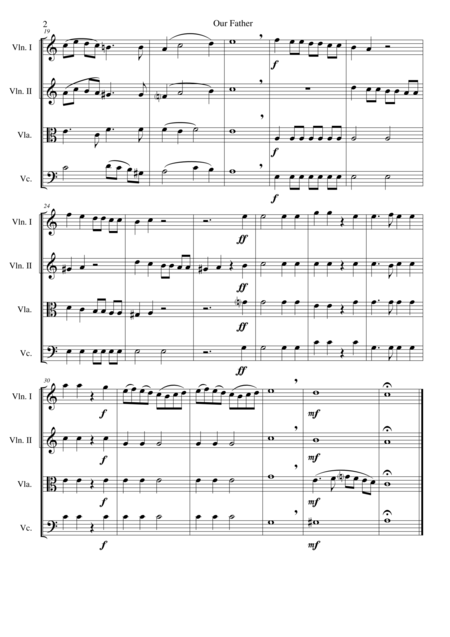 Our Father For String Quartet Page 2