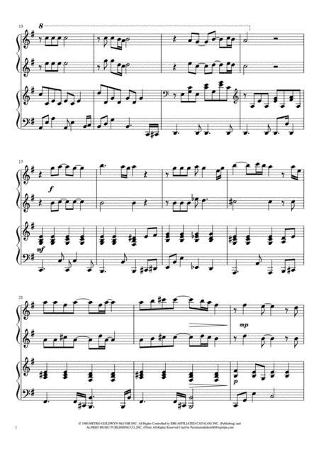 Out Here On My Own Piano Duet Page 2