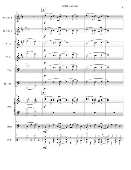 Out Of Nowhere Jazz Combo Page 2