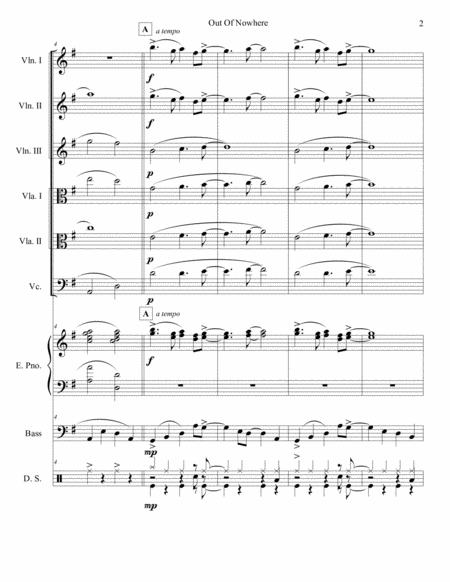 Out Of Nowhere String Sextet Orchestra Page 2