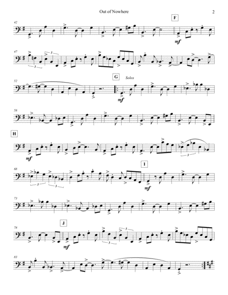 Out Of Nowhere Strings Bass Page 2