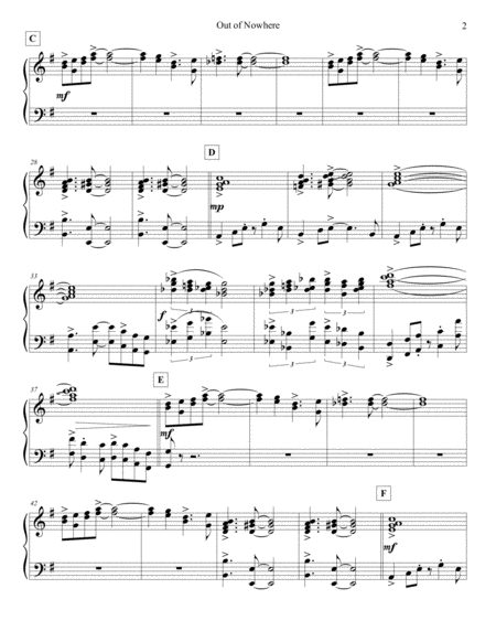 Out Of Nowhere Strings Electric Piano Page 2