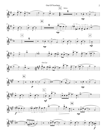 Out Of Nowhere Violin 3 Page 2