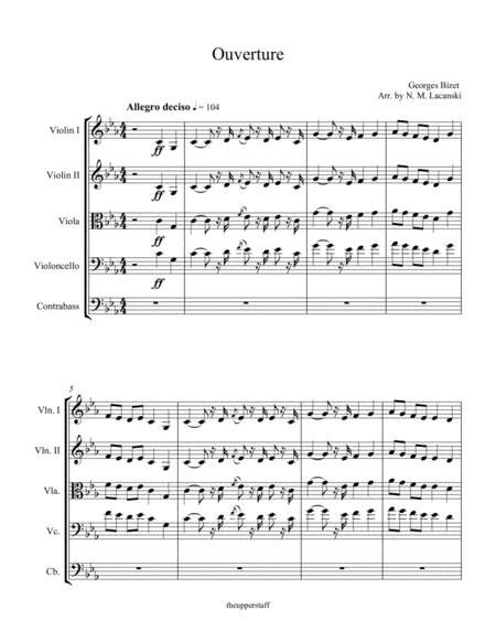 Ouverture From L Arlesienne Suite 1 Page 2