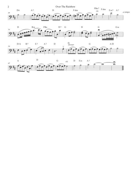 Over The Rainbow For Cello Solo Page 2