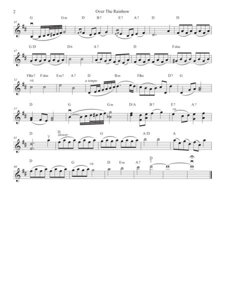 Over The Rainbow For Violin Solo Page 2