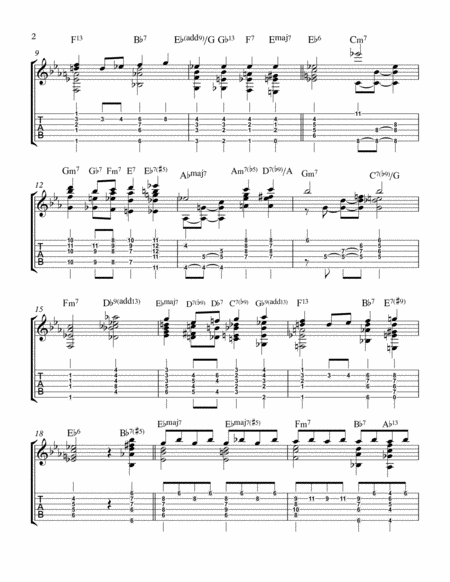 Over The Rainbow From The Wizard Of Oz Jazz Guitar Chord Melody Page 2