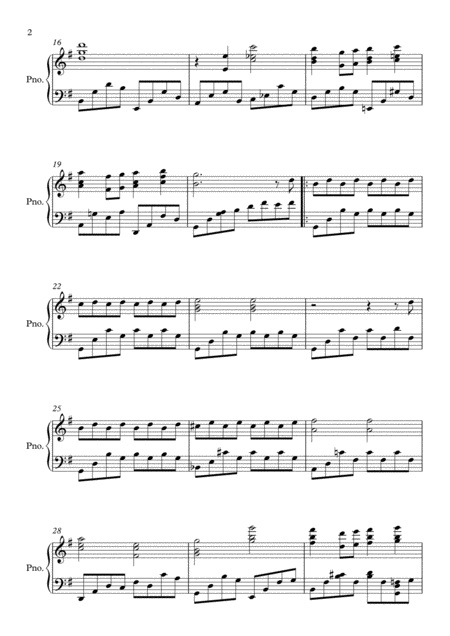 Over The Rainbow From The Wizard Of Oz Piano Page 2