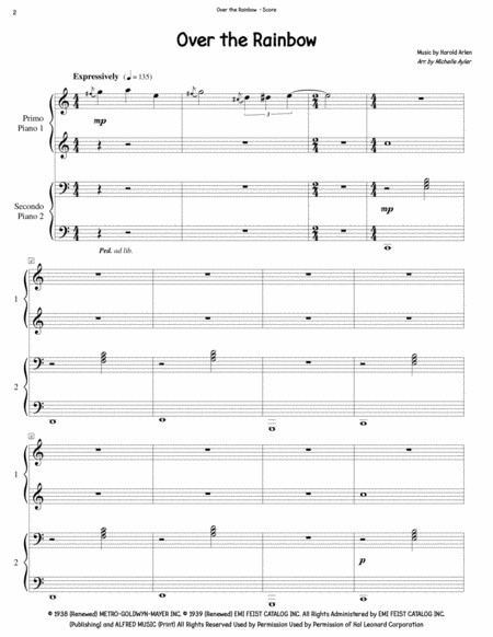 Over The Rainbow Jazz Duet Page 2