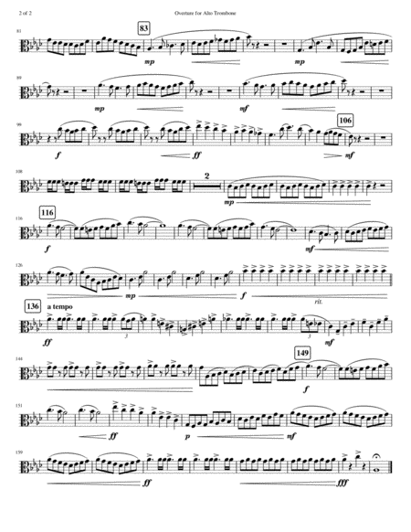 Overture For Alto Trombone Page 2