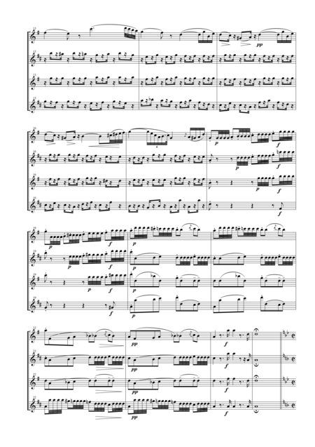 Overture From The Barber Of Seville For Saxohone Quartet Satb Page 2